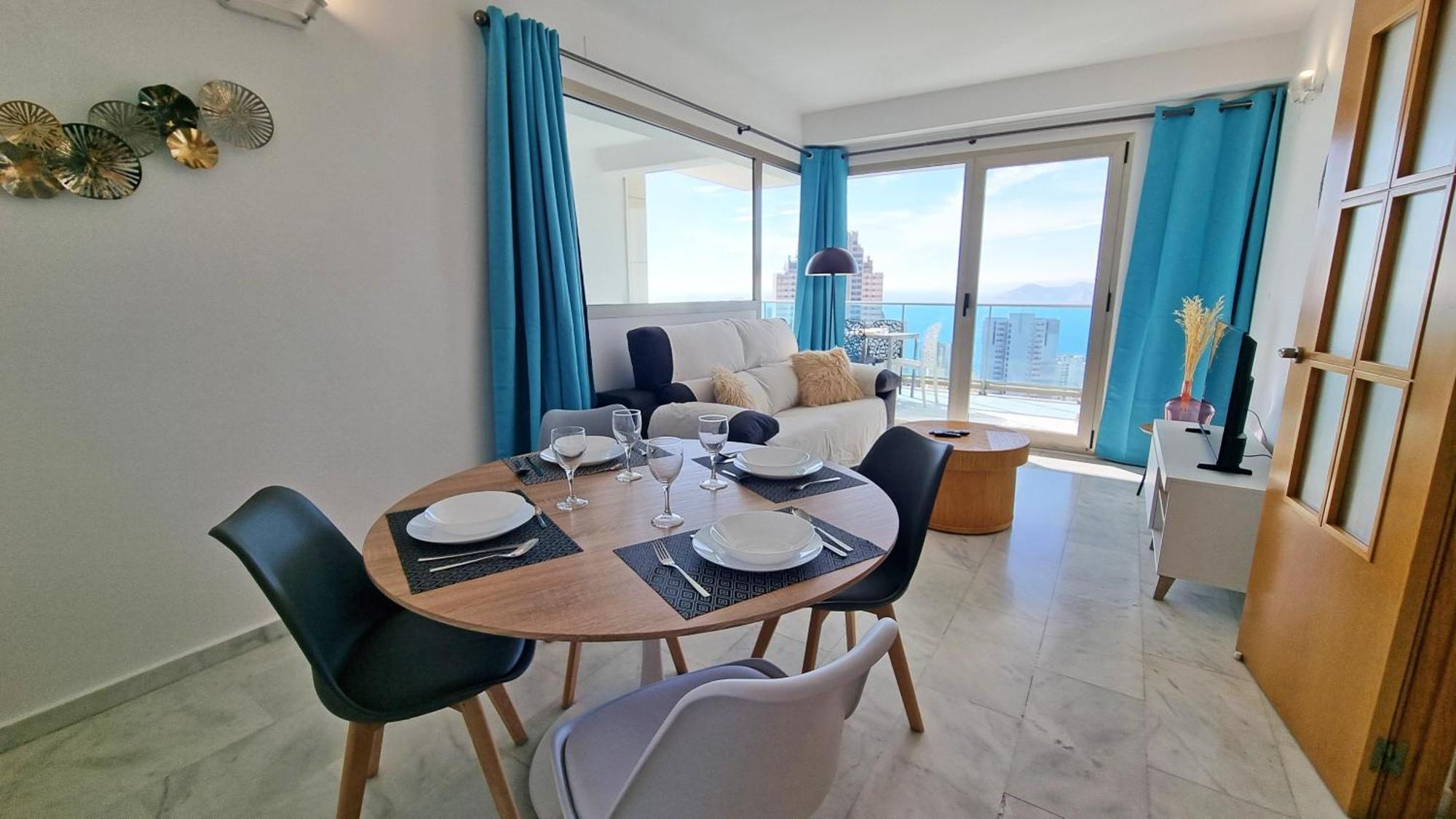Apartamento Skyline 18 Terraza Privada Con Impresionantes Vistas Al Mar Benidorm Exterior foto