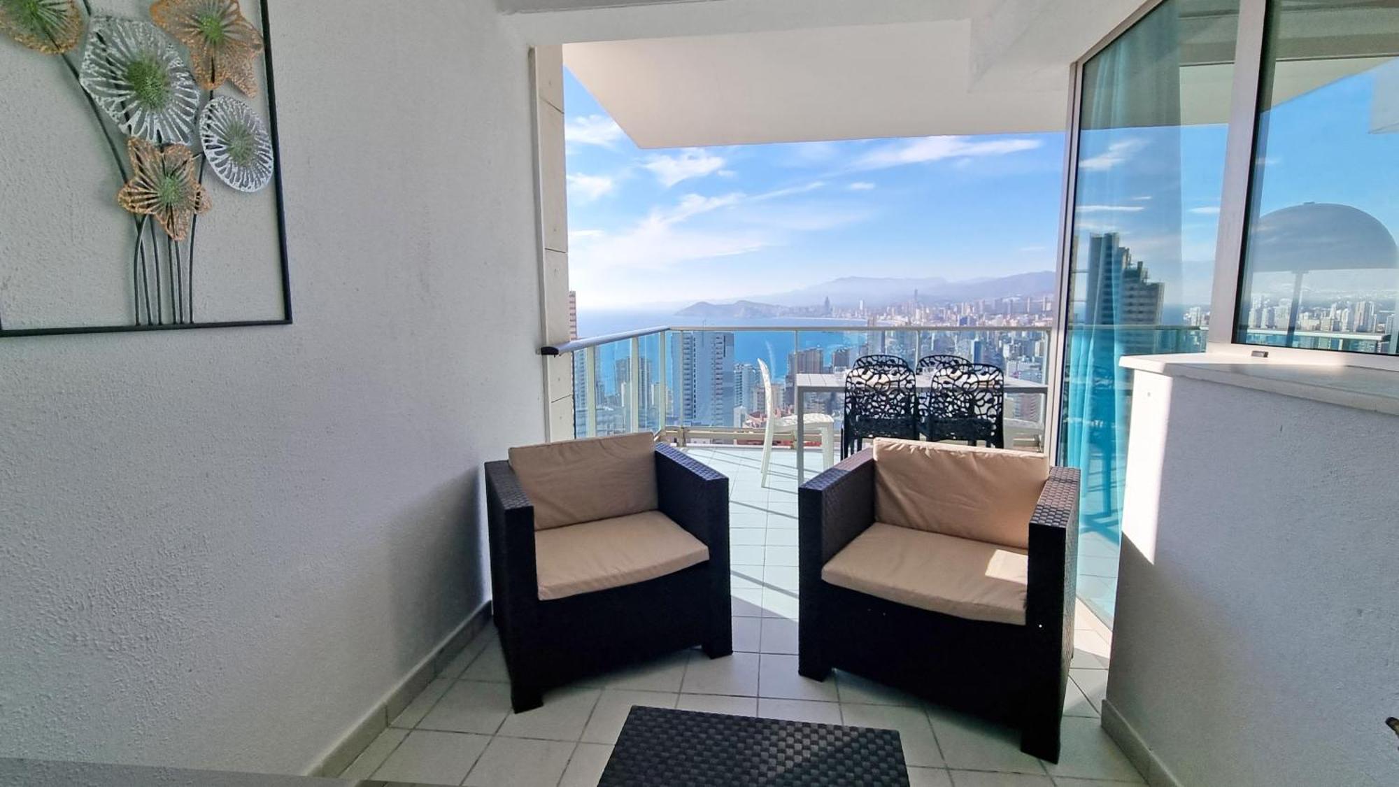 Apartamento Skyline 18 Terraza Privada Con Impresionantes Vistas Al Mar Benidorm Exterior foto
